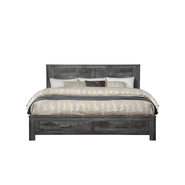 ACME Vidalia Rustic Gray Oak Queen Bed Model 27330Q