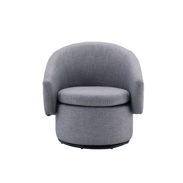 ACME Joyner Pebble-Gray Linen Accent Chair Model 59845