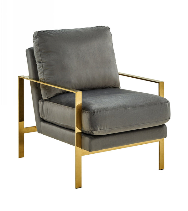 Divani Casa Bayside Modern Grey Fabric Accent Chair Grey Lounge Chair SKU VGRH-RHS-AC-229 Product ID: 76711