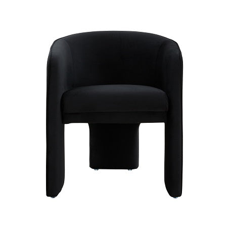 Modrest Kyle Modern Black Velvet Accent Chair Other Accent Chair SKU VGRH-AC-235-BLACK-CH Product ID: 79657