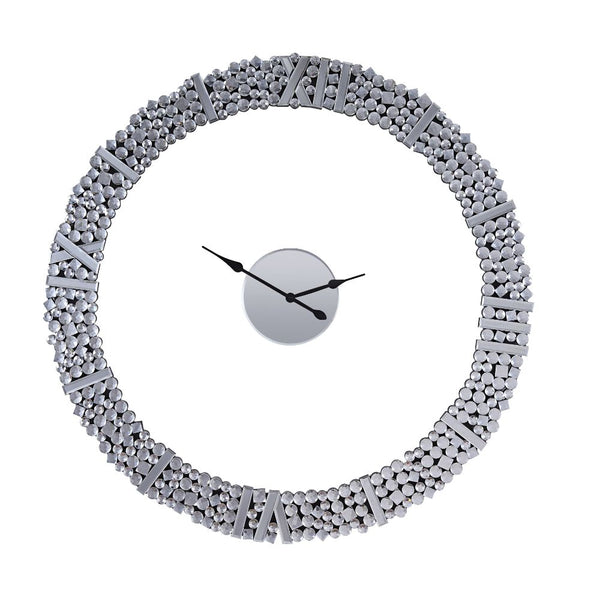 ACME Kachina Mirrored & Faux Gems Wall Clock Model 97611