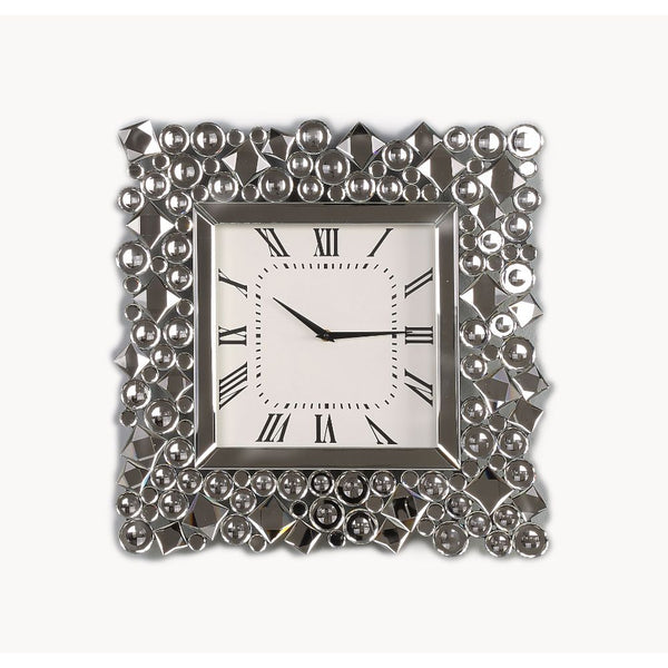 ACME Kachina Mirrored & Faux Gems Wall Clock Model 97612