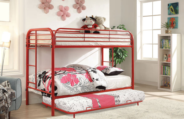 Furniture Of America Opal Red Contemporary Twin Twin Bunk Bed Model CM-BK931RD-TT Default Title