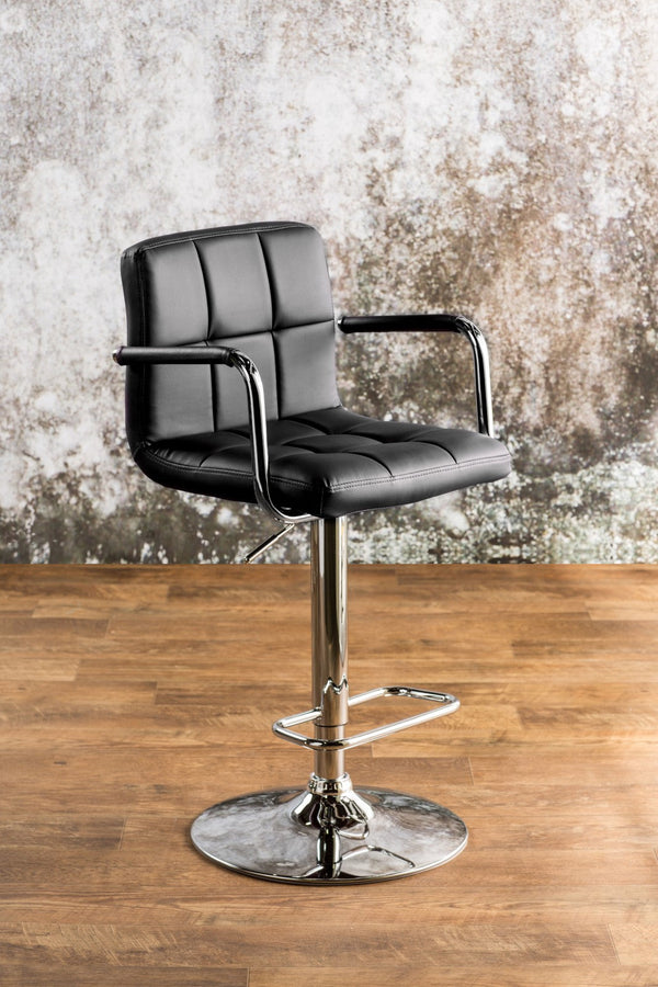 Furniture Of America Corfu Black Contemporary Bar Stool Model CM-BR6917BK Default Title