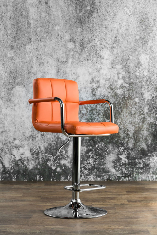 Furniture Of America Corfu Orange Contemporary Bar Stool Model CM-BR6917OR Default Title