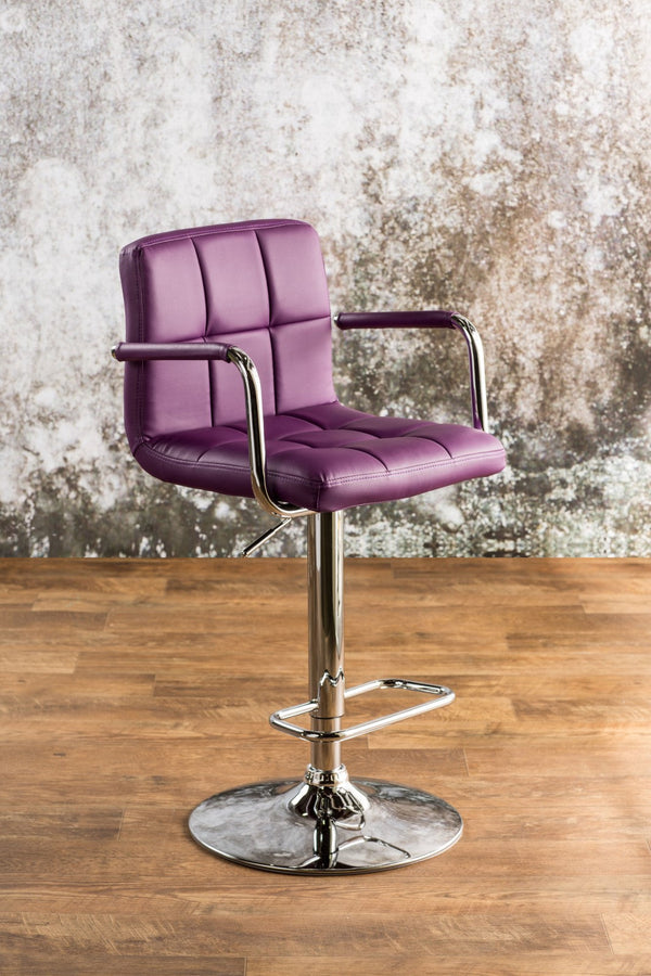Furniture Of America Corfu Purple Contemporary Bar Stool Model CM-BR6917PR Default Title