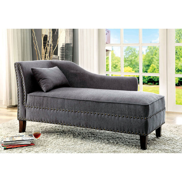 Furniture Of America Stillwater Gray Transitional Chaise Model CM-CE2185GY Default Title