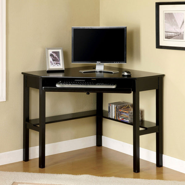 Furniture Of America Porto Black Transitional Corner Desk Model CM-DK6643 Default Title
