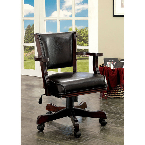 Furniture Of America Rowan Cherry Transitional Height-Adjustablearm Chair Model CM-GM340CH-AC Default Title