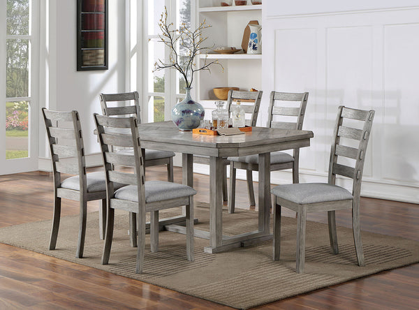 Furniture Of America Laquila Gray Rustic Dining Table, Gray Model CM3542GY-T Default Title