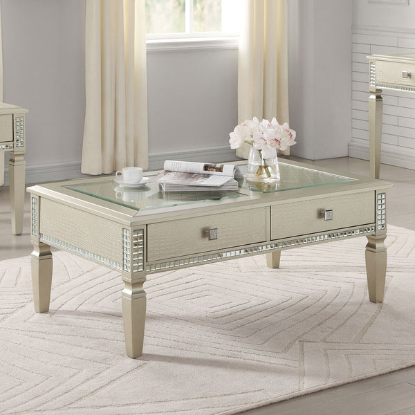 Furniture Of America Adina Silver Transitional Coffee Table Model CM4512C Default Title