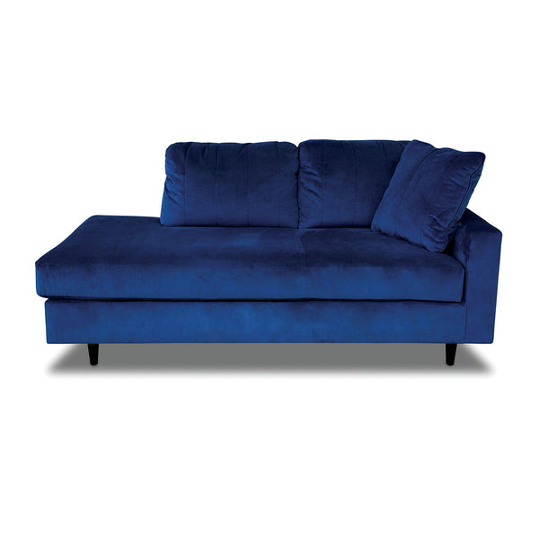 Furniture Of America Kediri Navy Mid-Century Modern Chaise With Pillow, Navy Model CM6734NV-CE Default Title