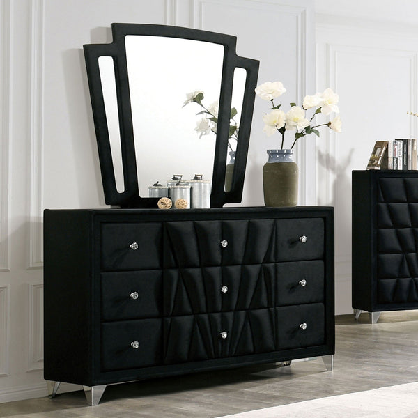 Furniture Of America Carissa Black Transitional Dresser Model CM7164BK-D Default Title