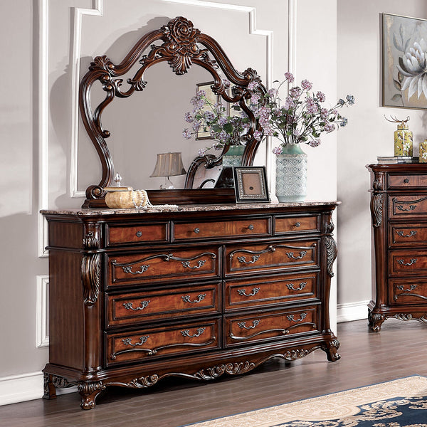 Furniture Of America Rosewood Dark Oak Traditional Dresser Model CM7183D Default Title