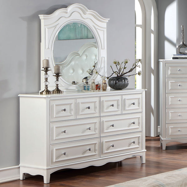 Furniture Of America Cadence White Transitional Dresser, White Model CM7456WH-D Default Title