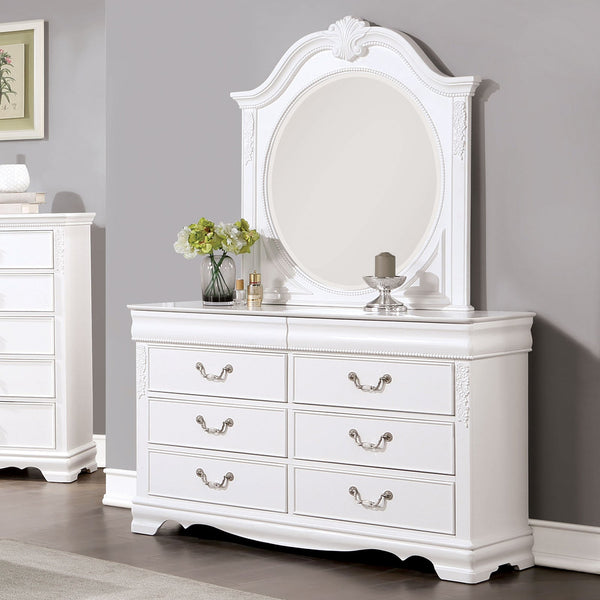 Furniture Of America Alecia White Transitional Dresser, White Model CM7458WH-D Default Title
