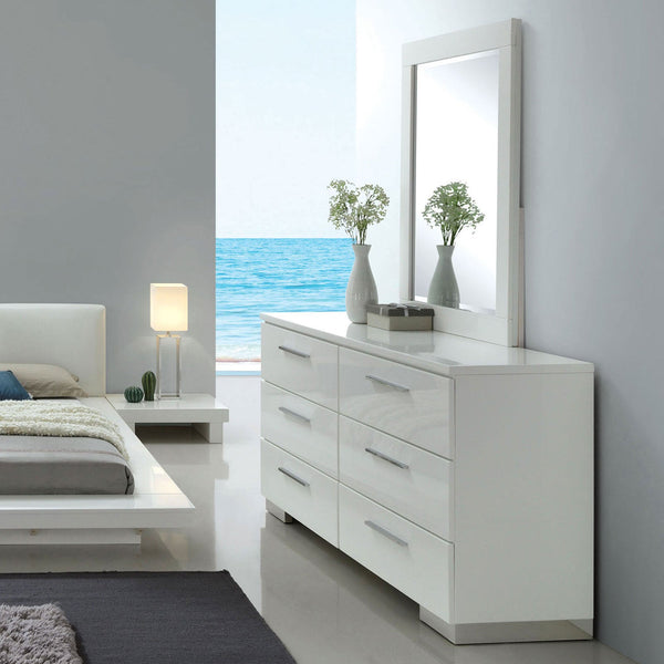 Furniture Of America Christie White Contemporary Dresser Model CM7550D Default Title