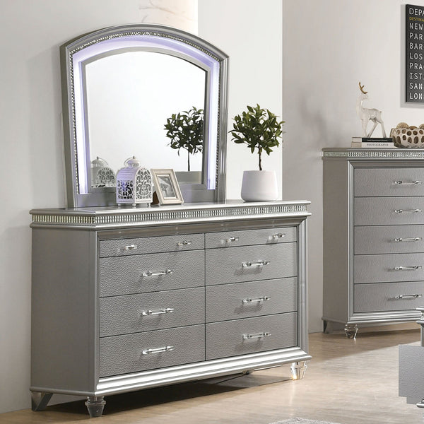 Furniture Of America Maddie Silver Contemporary Dresser, Silver Model CM7899SV-D Default Title