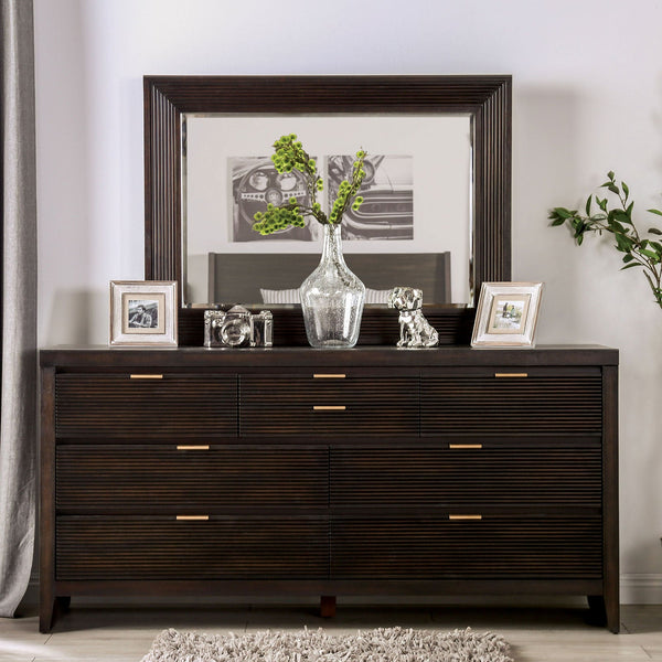 Furniture Of America Laurentian Dark Walnut Contemporary Dresser Model FOA7514D Default Title