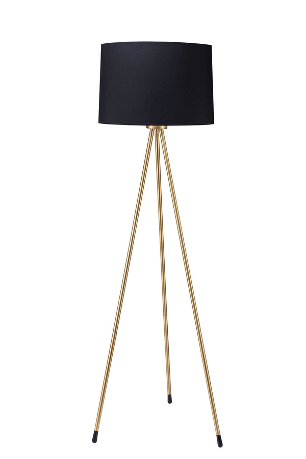 Furniture Of America Zera Black/Gold Contemporary Floor Lamp, Black Gold Model L731181-BK Default Title