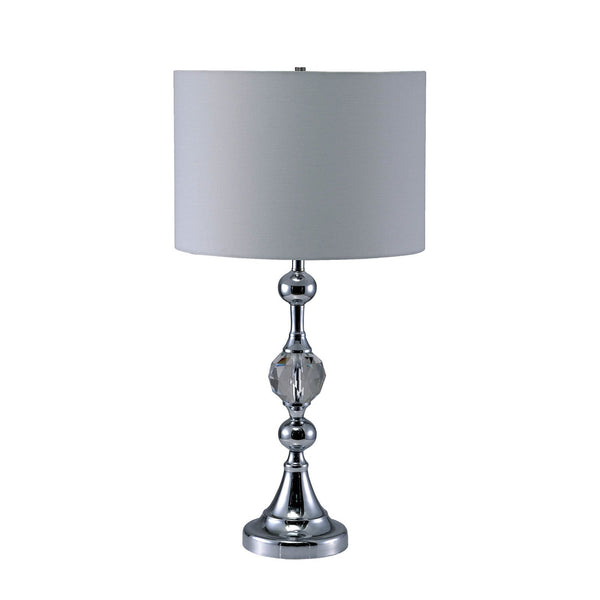 Furniture Of America Emi White/Silver Contemporary Table Lamp Model L76187T Default Title