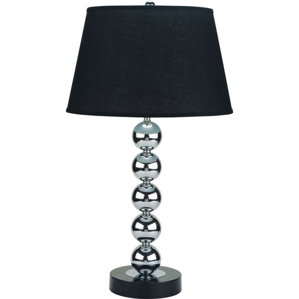 Furniture Of America Opal Silver/Black Contemporary Table Lamp (2 In Box) Model L76257T Default Title