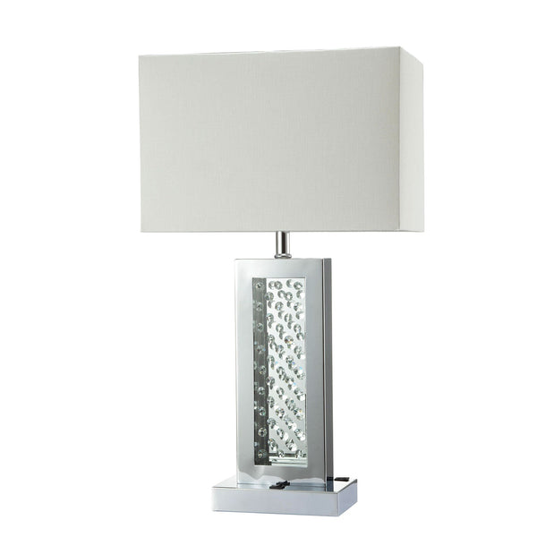 Furniture Of America Abbi Chrome Contemporary Table Lamp Model L76389CR Default Title
