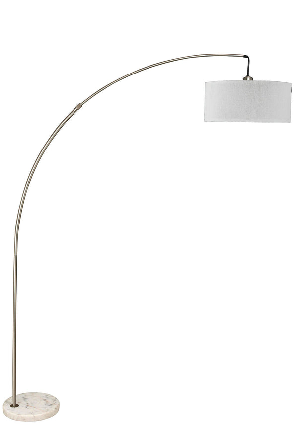 Furniture Of America Jess Brushed Steel Contemporary Arch Lamp Model L76931SN Default Title