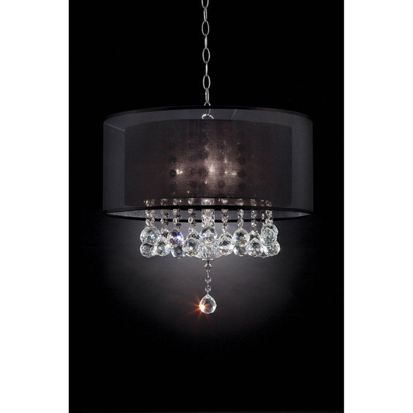 Furniture Of America Ivy Chrome Glam Ceiling Lamp Model L9150H Default Title