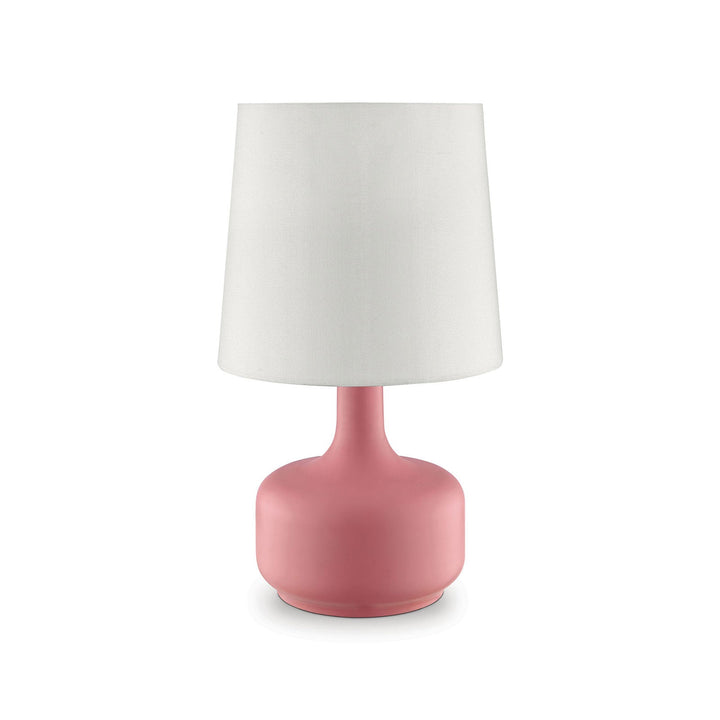 Furniture Of America Farah Pink Contemporary 17"H Matte Pink Table Lamp Model L9819PK Default Title