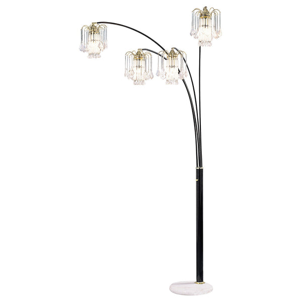 Furniture Of America Elouise Black/Gold Traditional Arch Lamp Model L99657K Default Title