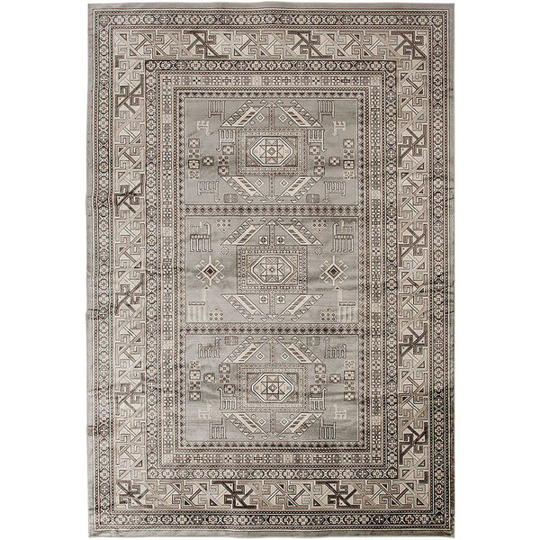 Furniture Of America Mortsel Gray Contemporary 5'3" X 7'6" Area Rug Model RG1022 Default Title