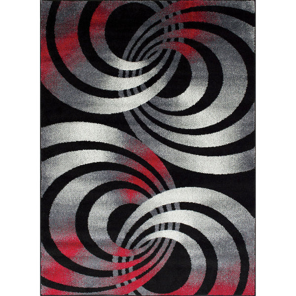 Furniture Of America Serang Gray/Red Contemporary 5' X 7' Area Rug Model RG5205 Default Title