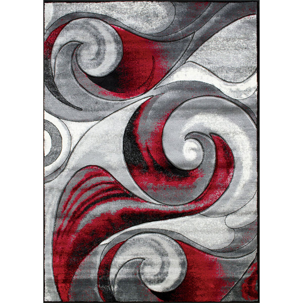 Furniture Of America Niksar Red Contemporary 5' X 7' Area Rug Model RG5222 Default Title