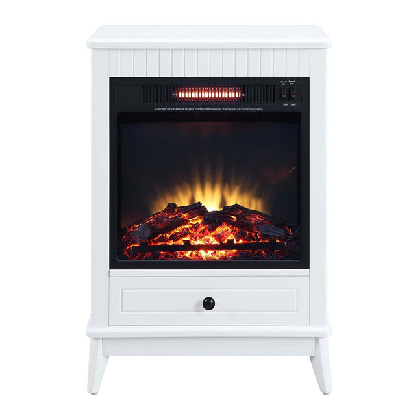 ACME Hamish White Finish Fireplace Model AC00850