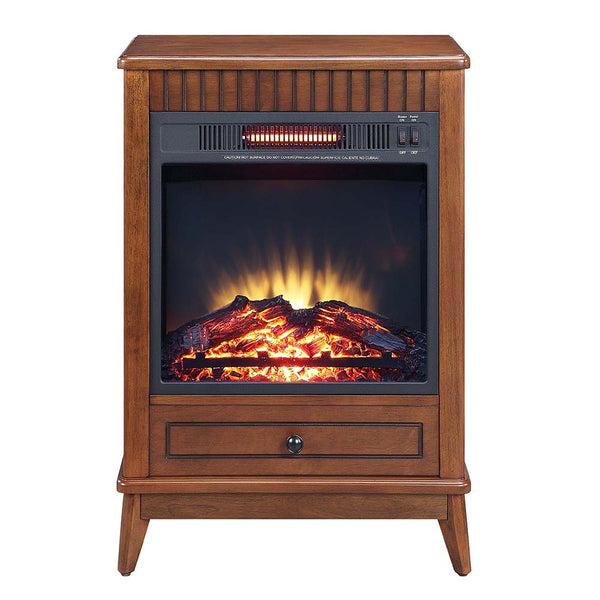 ACME Hamish Walnut Finish Fireplace Model AC00852