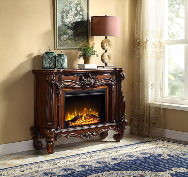 ACME Versailles Cherry Oak Finish Fireplace Model AC01315
