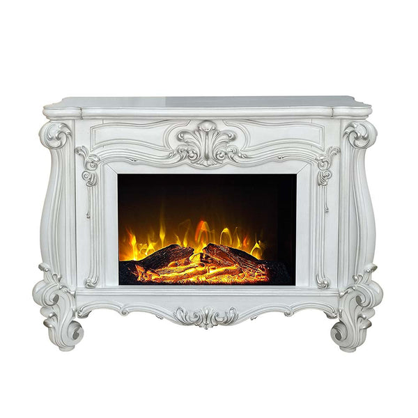 ACME Versailles Bone White Finish Fireplace Model AC01316