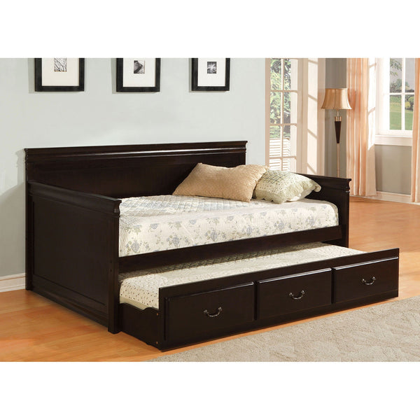 Furniture Of America Sahara Espresso Traditional Daybed With Twin Trundle