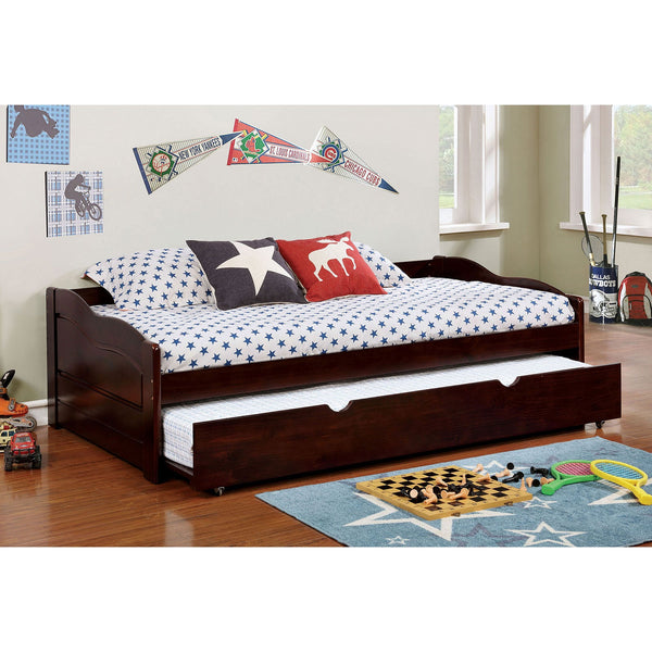 Furniture Of America Sunset Dark Walnut Traditional Daybed With Trundle