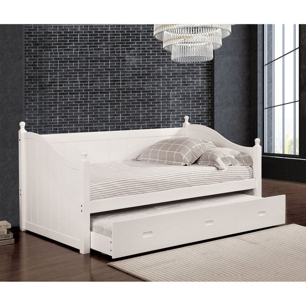 Furniture Of America Walcott White Cottage Daybed With Twin Trundle