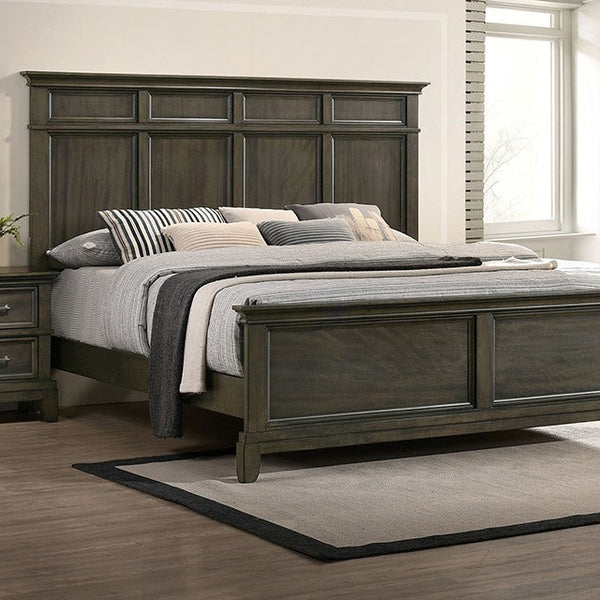 Furniture Of America Houston Gray Traditional Bed, Gray Model CM7221GY