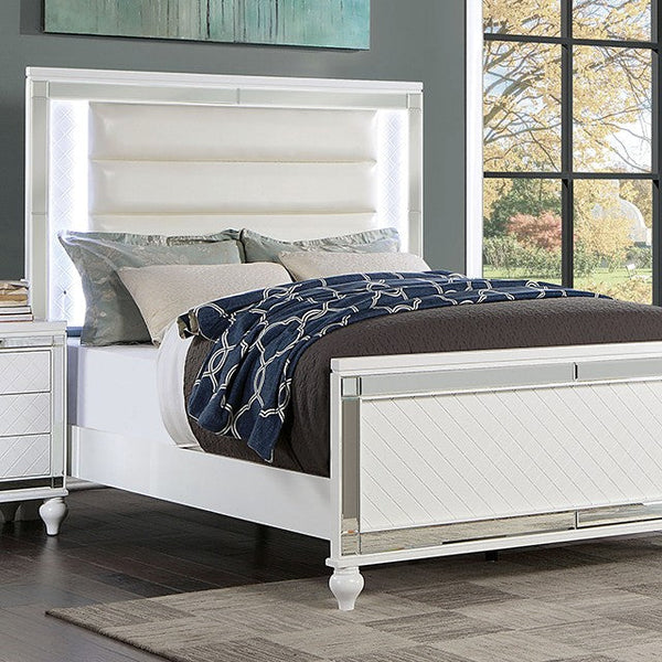 Furniture Of America Calandria White Contemporary Bed, White Model CM7320WH