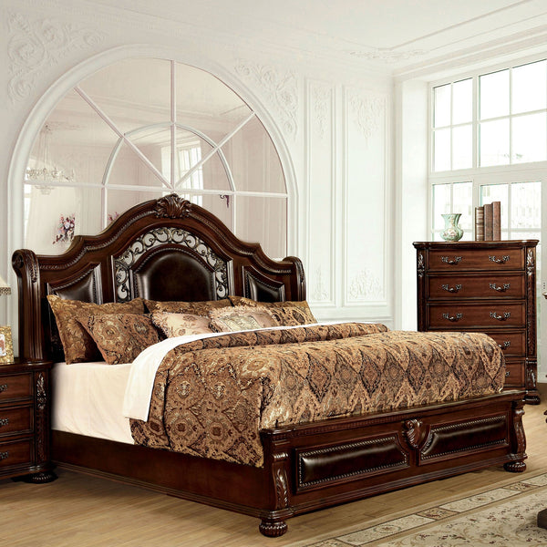 Furniture Of America Flandreau Brown Cherry | Espresso Traditional Queen Bed