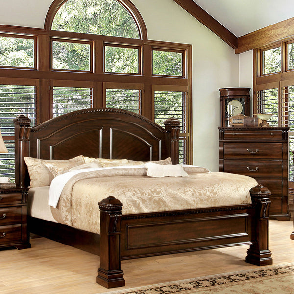 Furniture Of America Burleigh Cherry Transitional Queen Bed