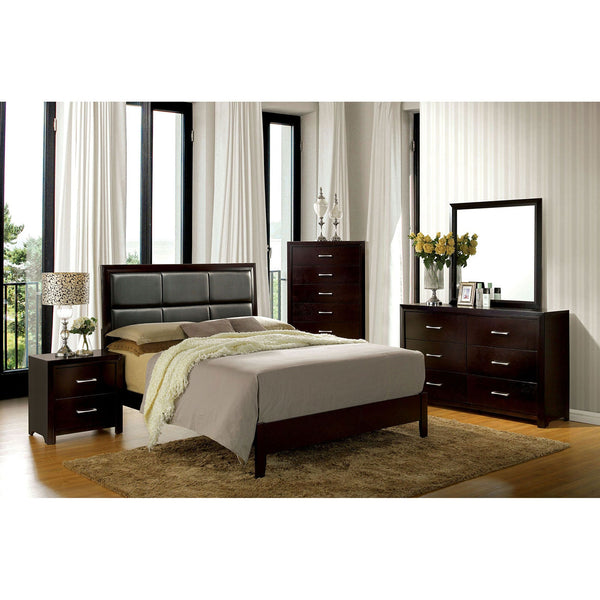 Furniture Of America Janine Espresso Contemporary Full Bed