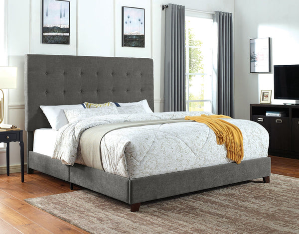 Furniture Of America Carroll Gray Transitional Queen Bed