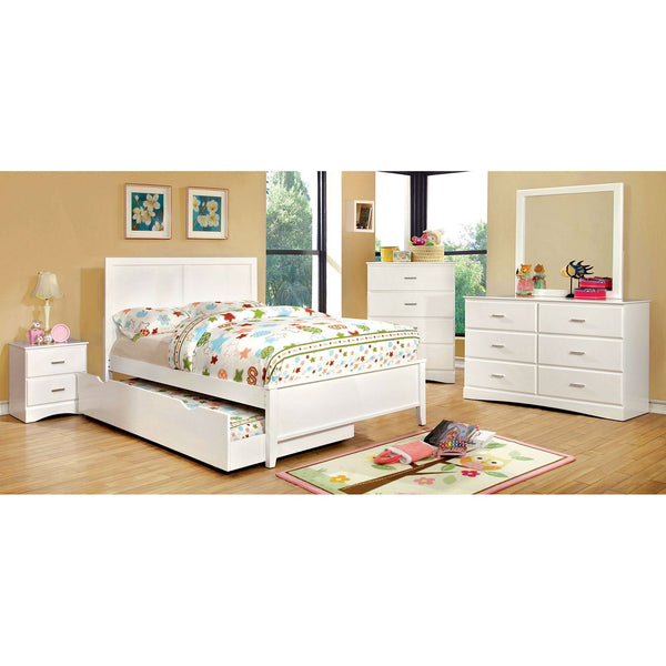 Furniture Of America Prismo White Transitional Full Bed
