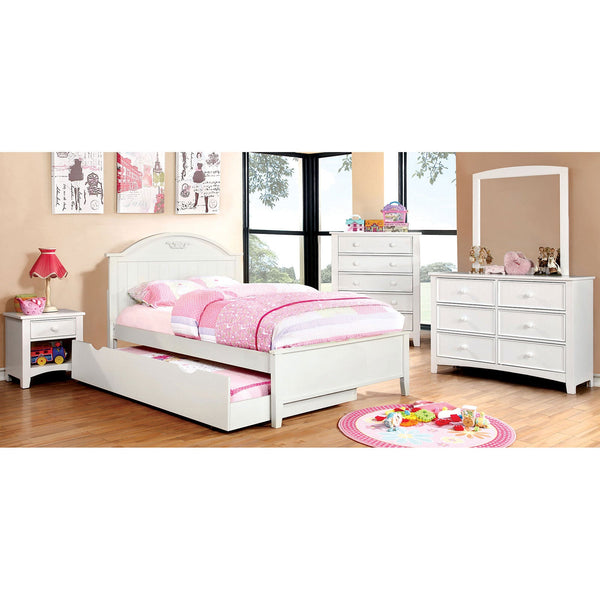 Furniture Of America Medina White Transitional Full Bed