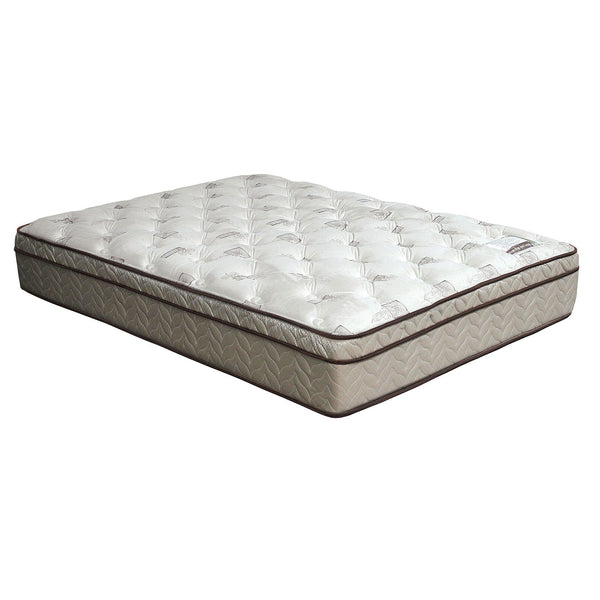 Furniture Of America Lilium White | Brown 13" Euro Pillow Top Full Mattress